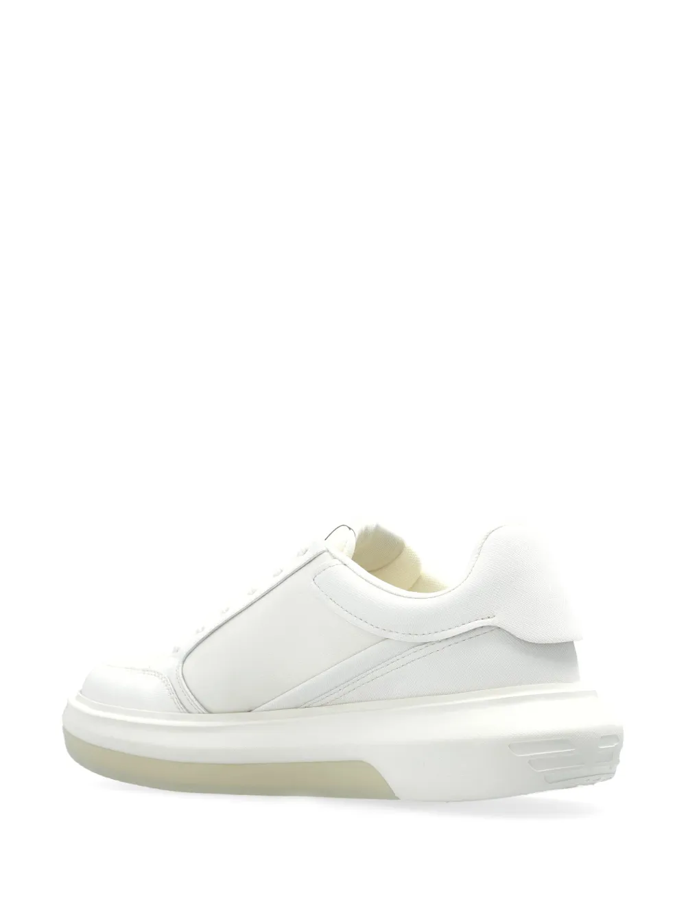 Emporio Armani logo patch trainers White