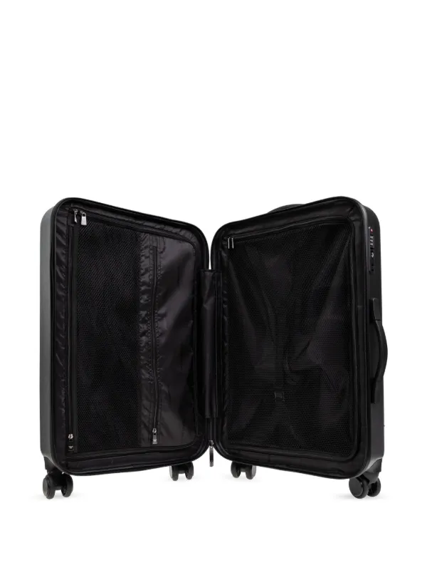 Emporio Armani Medium logo-embossed Trolley | Silver | FARFETCH