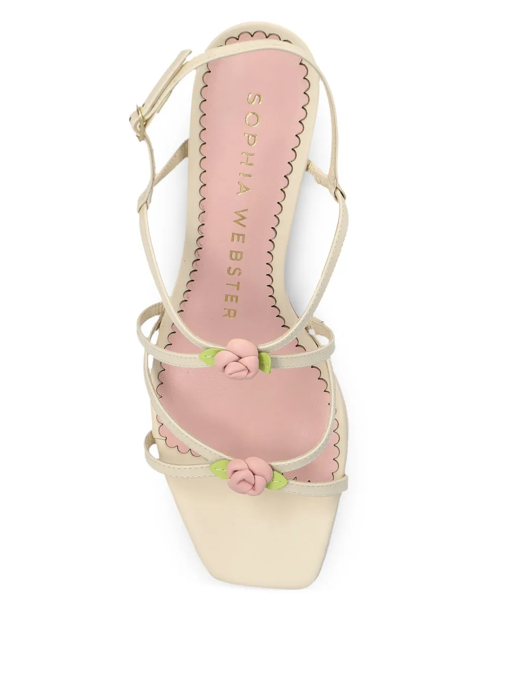 Sophia Webster 85 mm Sophia sandalen Beige