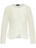 Emporio Armani ruffle-detailing blouse - White