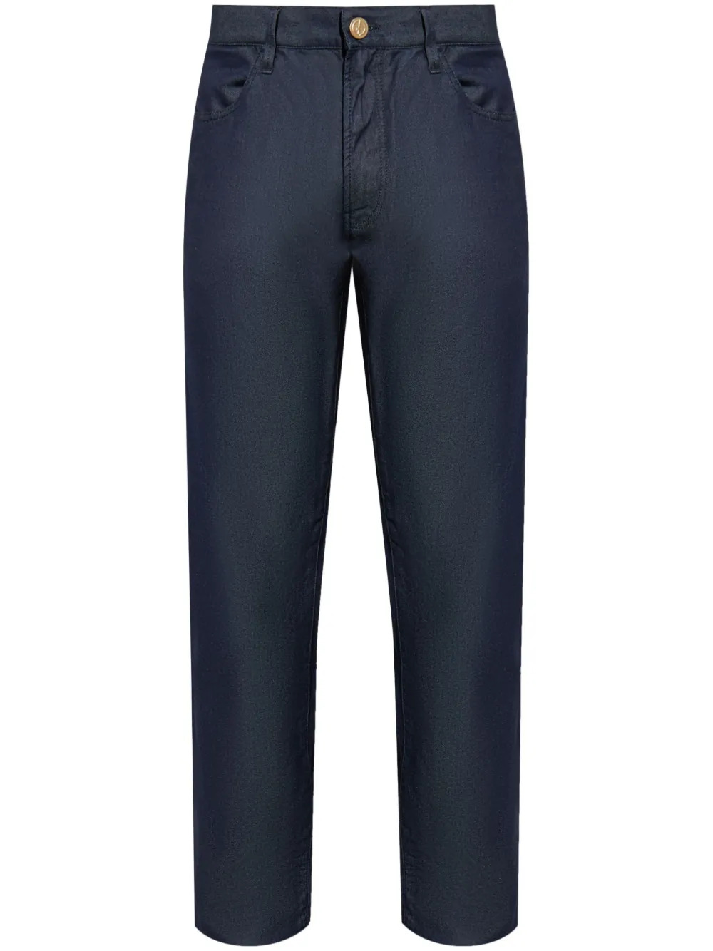 Giorgio Armani Katoenen jeans met toelopende pijpen Blauw