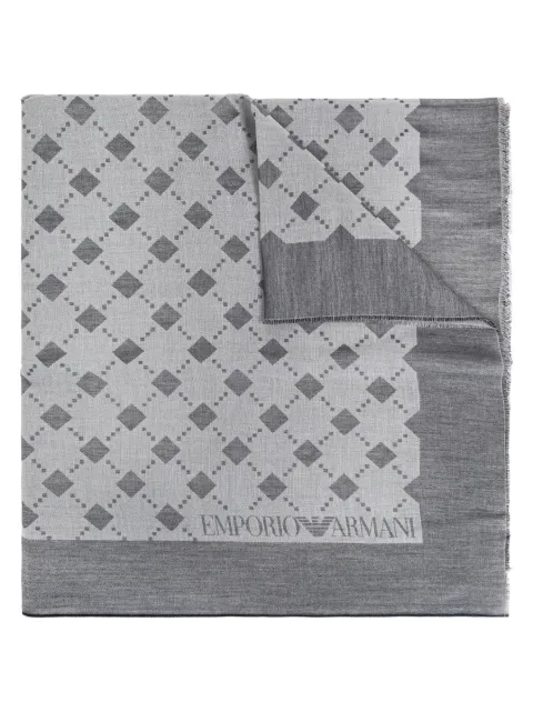 Emporio Armani monogram scarf 