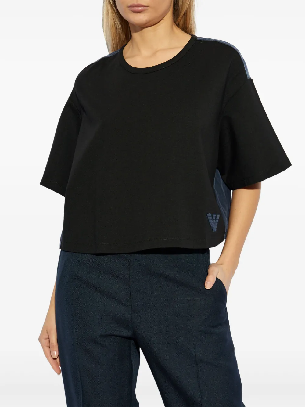 EMPORIO ARMANI PANELLED T-SHIRT