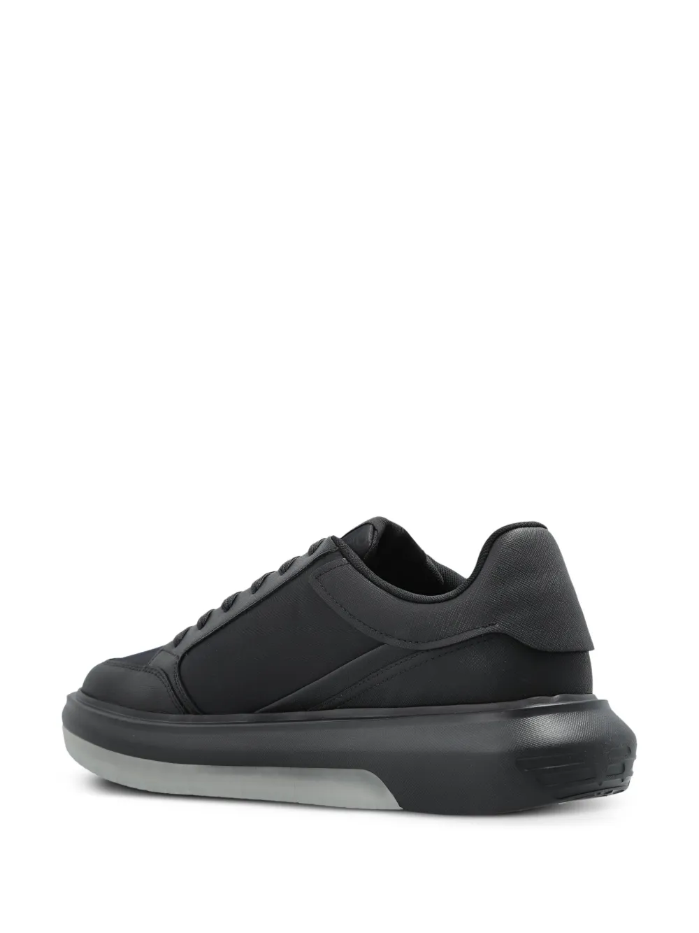 Emporio Armani logo patch trainers Black