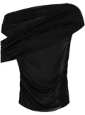 Blumarine draped top - Black