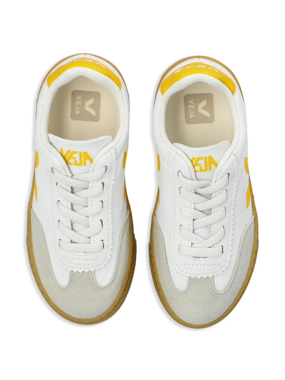 VEJA Kids logo-patch sneakers White