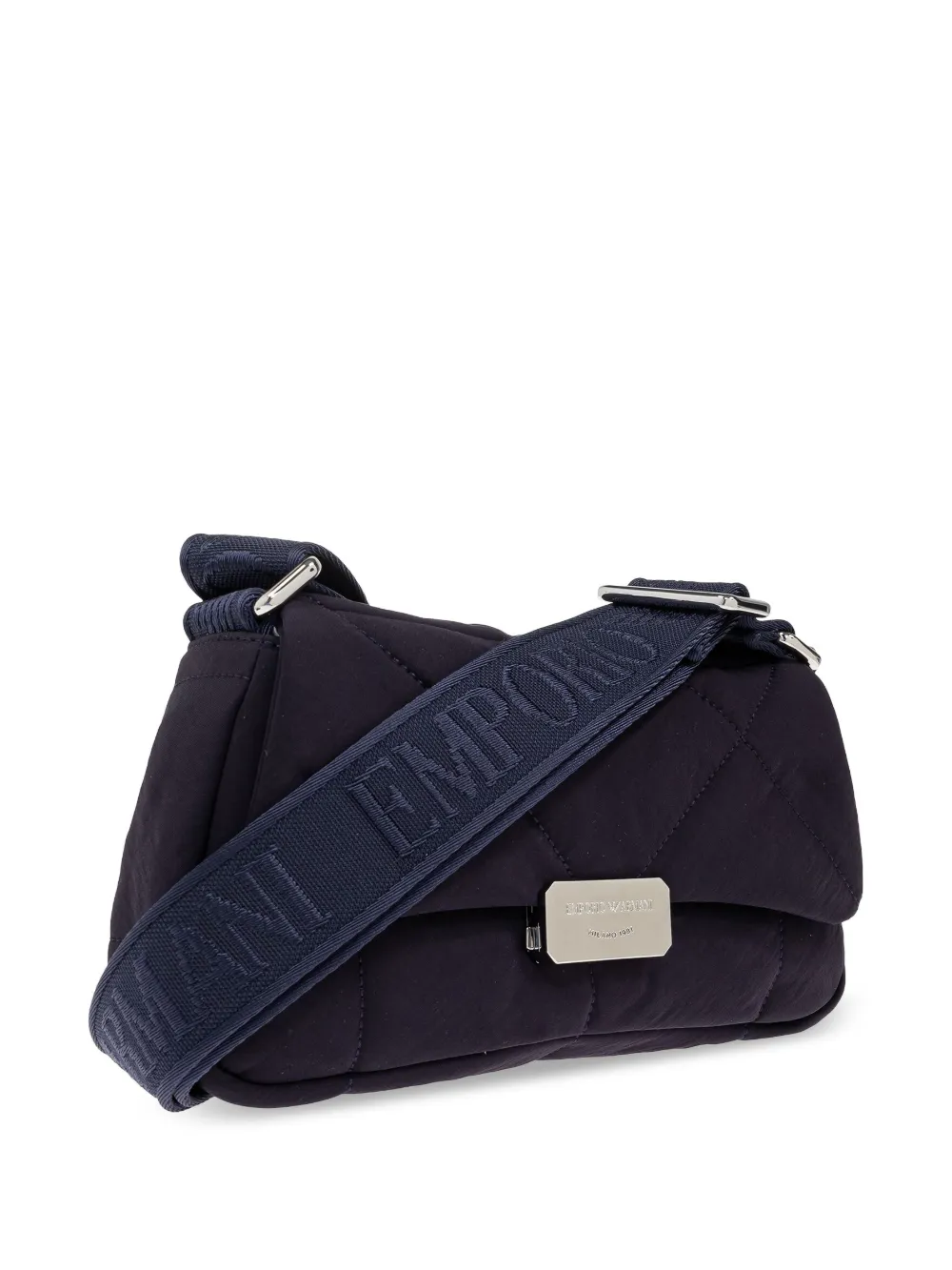 Emporio Armani Schoudertas met logo-jacquard Blauw