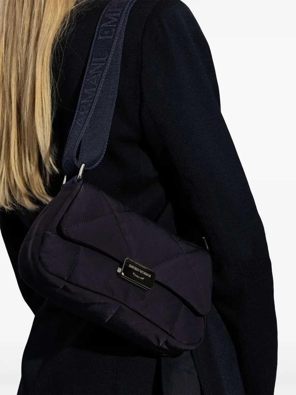 Emporio Armani Medium schoudertas - Blauw