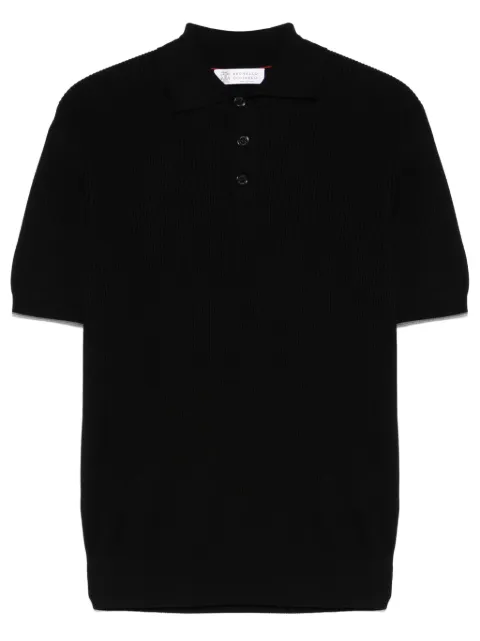 Brunello Cucinelli ribbed polo shirt