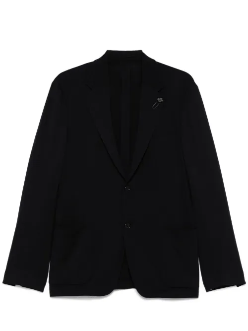 Blazer à détail de broche - Lardini - Modalova