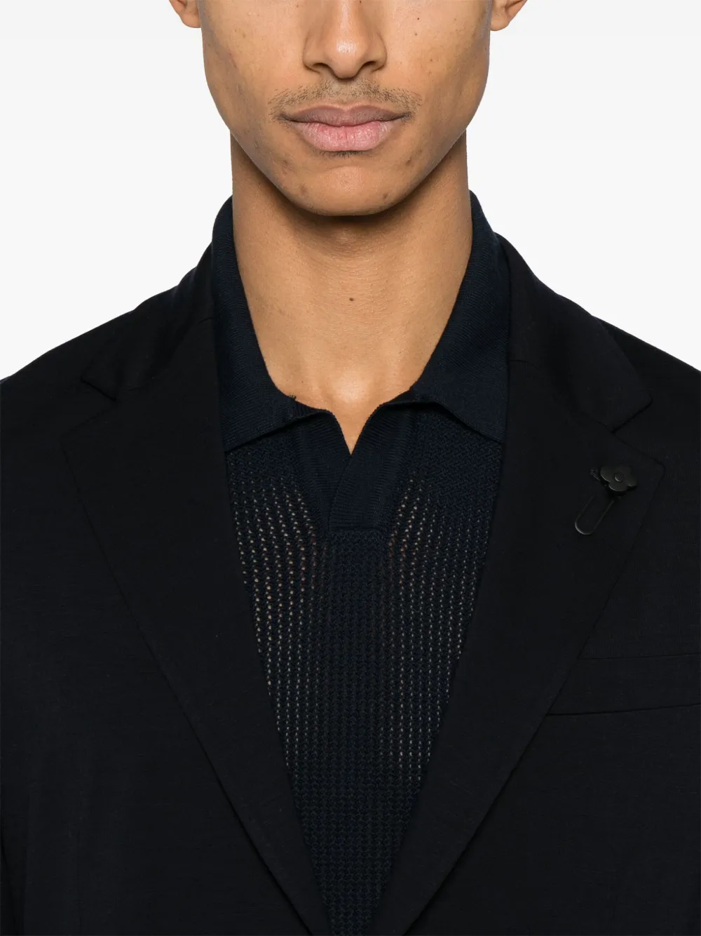 Lardini Blazer met broche Blauw