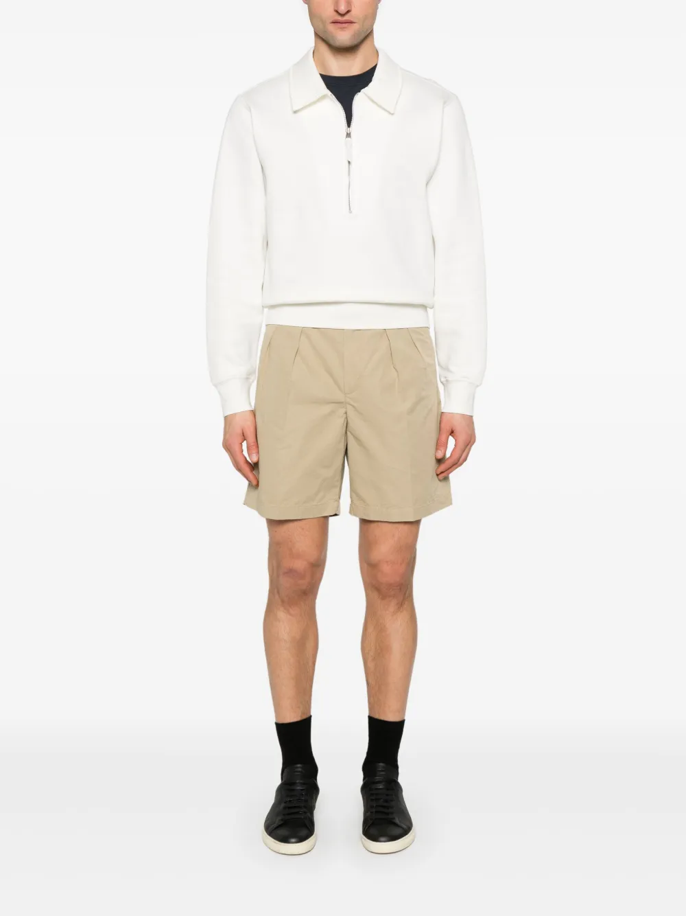 TOM FORD Shorts met plooidetail - Beige