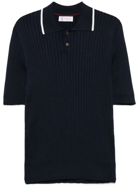 Brunello Cucinelli ribbed polo shirt