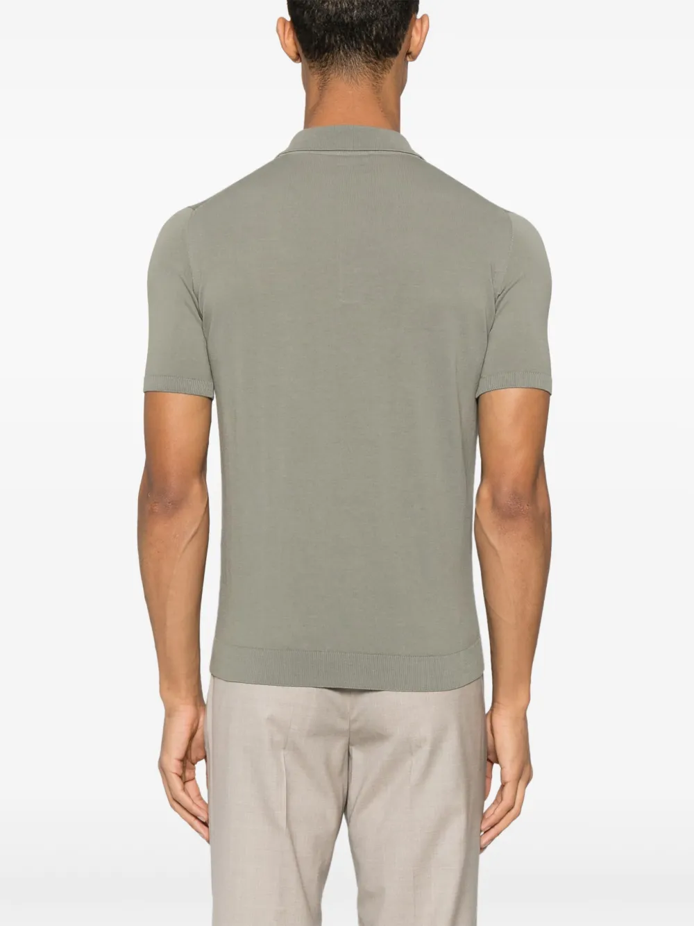 Roberto Collina Katoenen poloshirt Groen