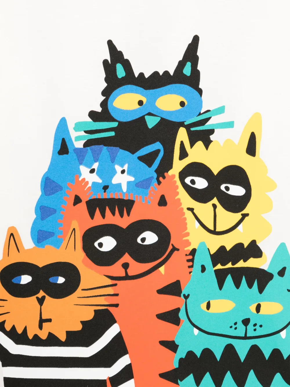 Stella McCartney Kids T-shirt met grafische print Wit