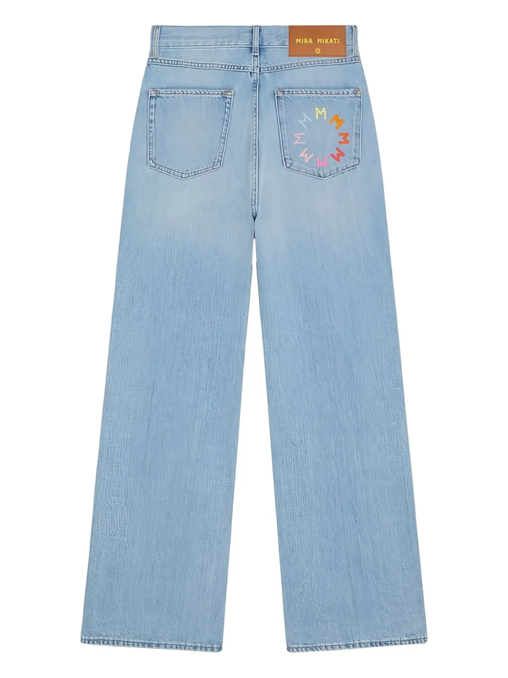 Mira Mikati floral-embroidered jeans - Blauw