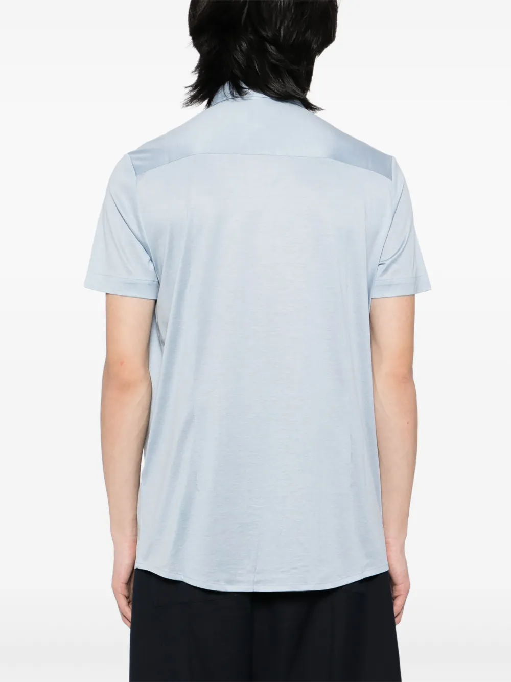 Emporio Armani Overhemd met logopatch Blauw