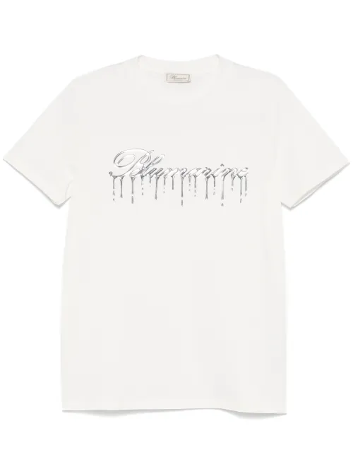 T-shirt à logo en relief - Blumarine - Modalova