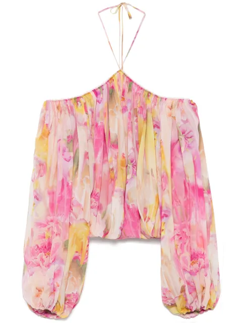 Blumarine Bluse mit Blumen-Print