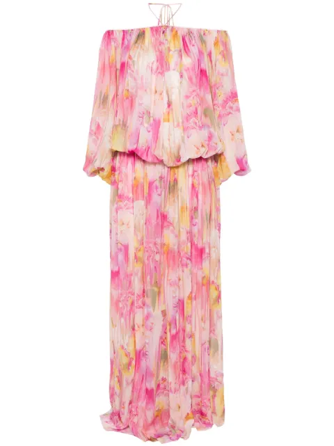 Blumarine floral-print georgette maxi dress