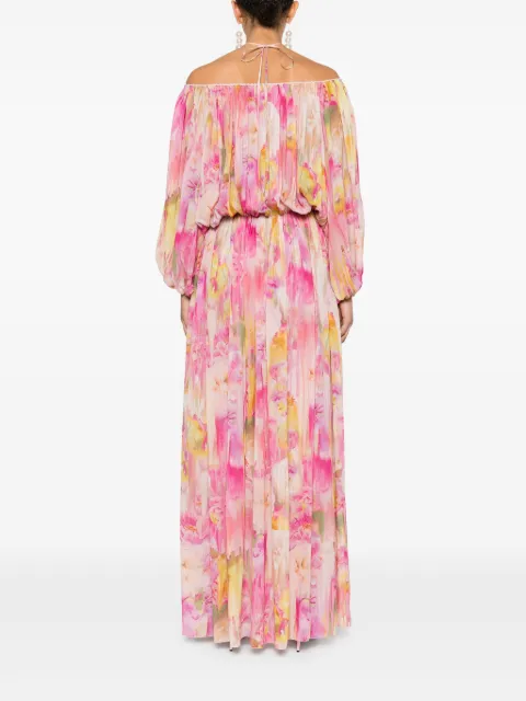 Blumarine floral-print georgette maxi dress 4A310A - 3
