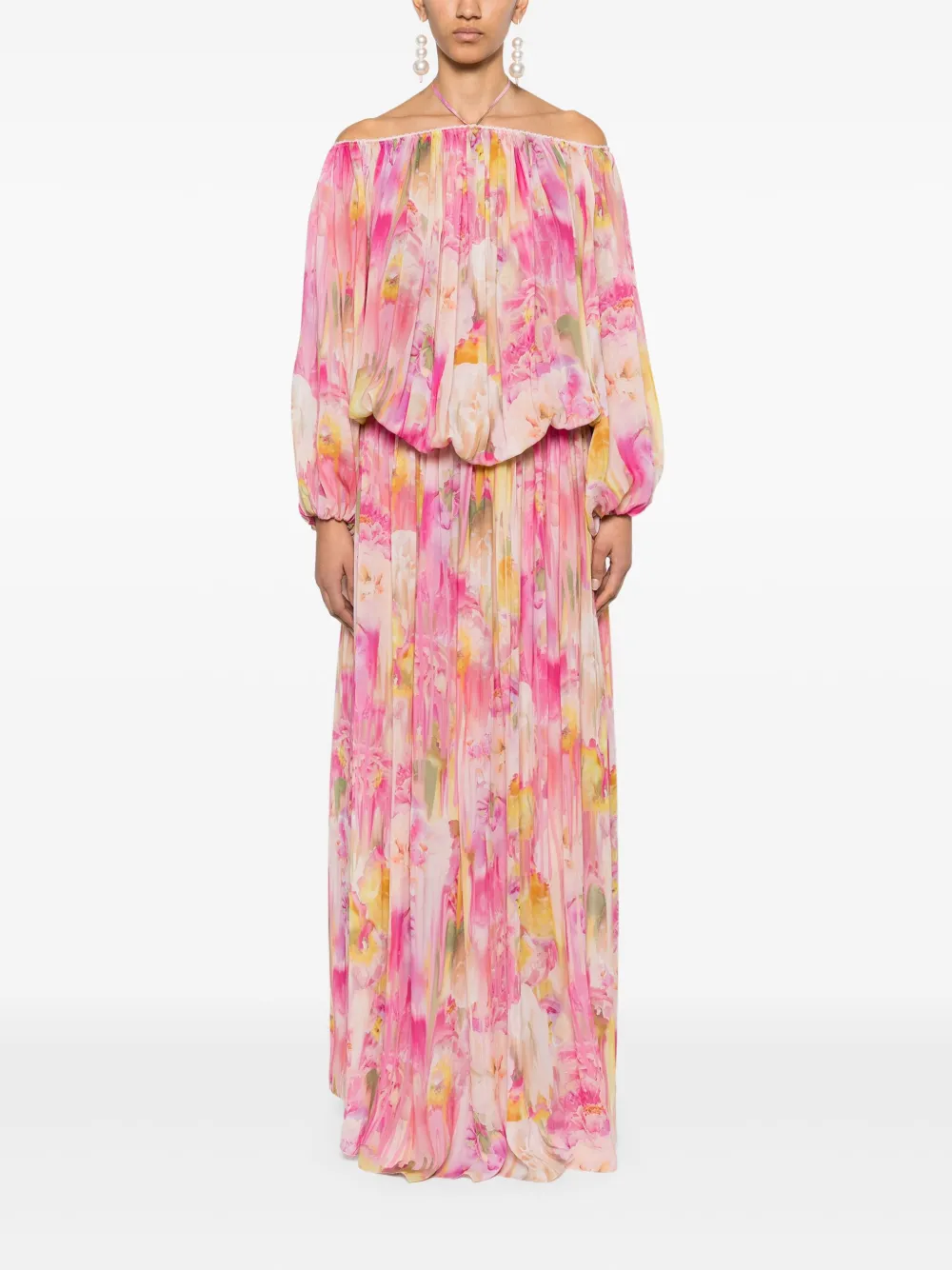 Blumarine Jurk met bloemenprint - Roze