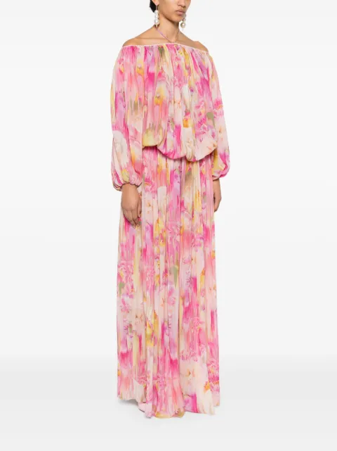Blumarine floral-print georgette maxi dress 4A310A - 2