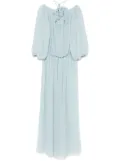 Blumarine georgette maxi dress - Blue