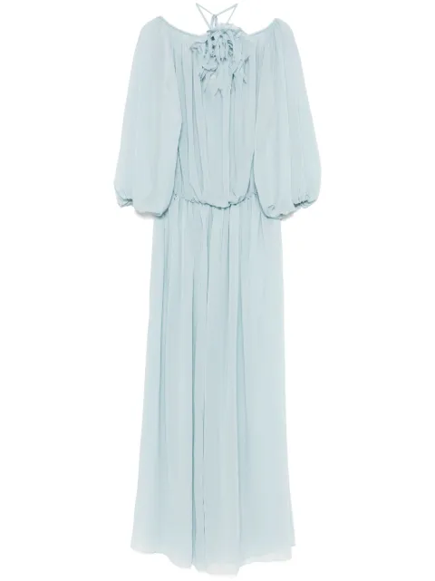 Blumarine vestido largo de georgette