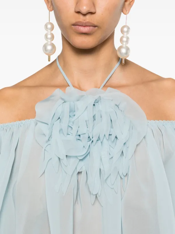 ワンピース BLUMARINE LIGHT BLUE MAXI DRESS Women Dresses Fw24 | Blumarine