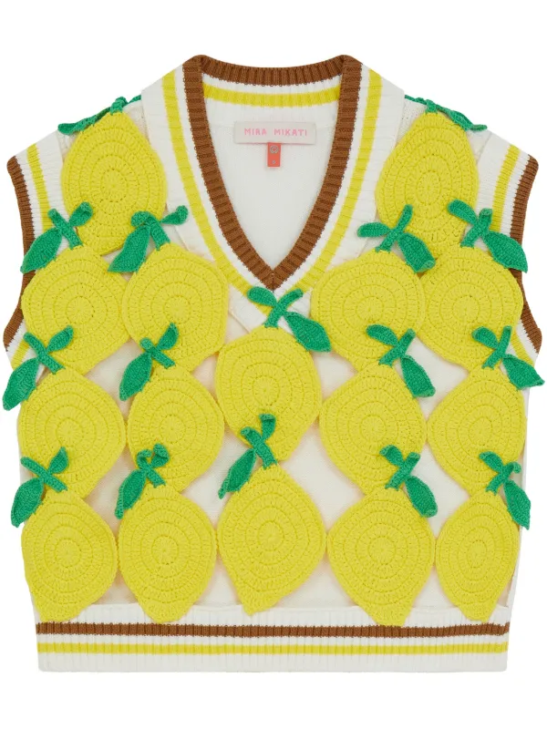 Mira Mikati クロシェレモン トップ | イエロー | FARFETCH JP