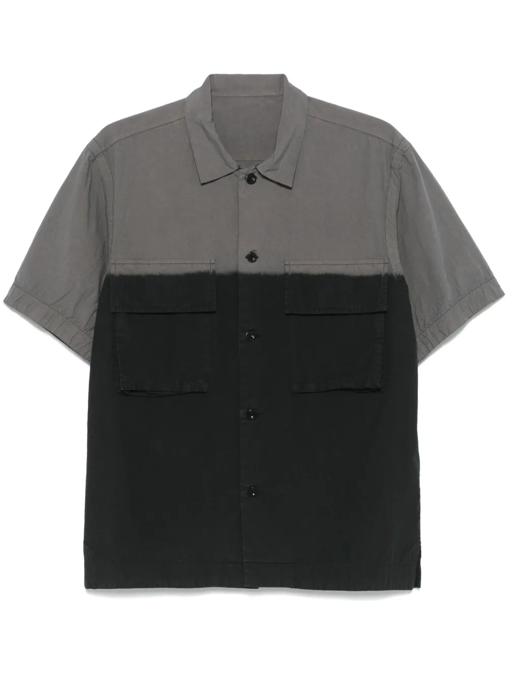 sacai camisa con diseño color block | gris | Image 1