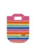Mira Mikati striped tote bag - Pink