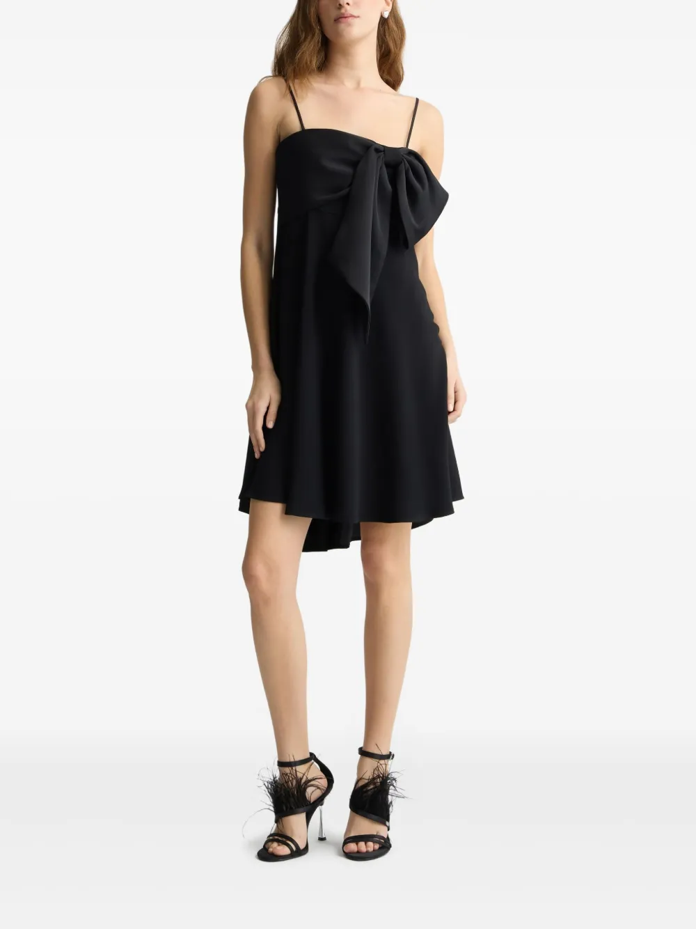 LIU JO bow-detail dress - Zwart