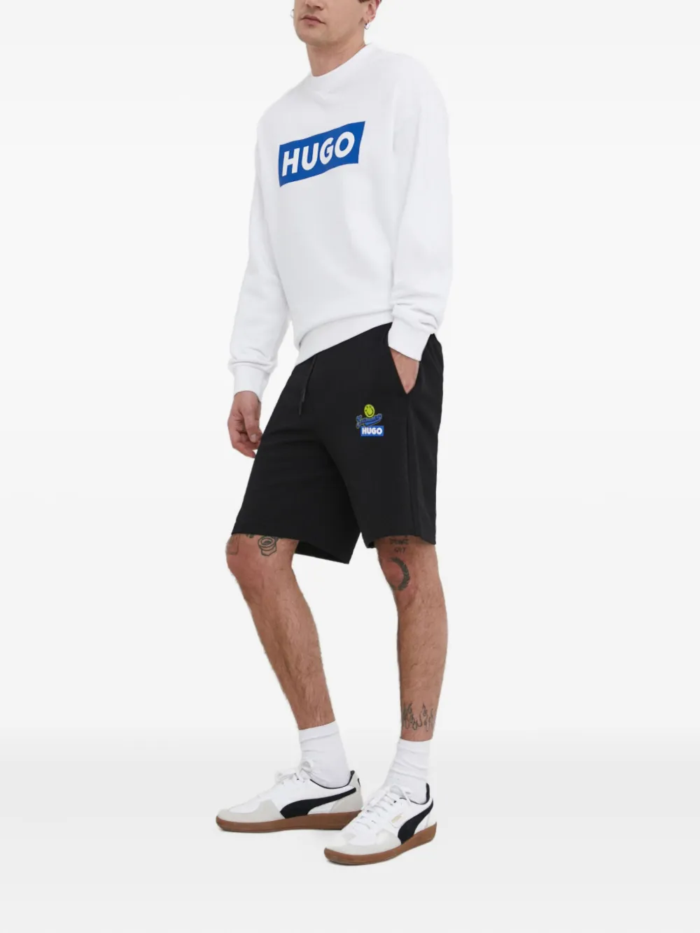 HUGO logo-print sweatshirt | Felpe | Image 2