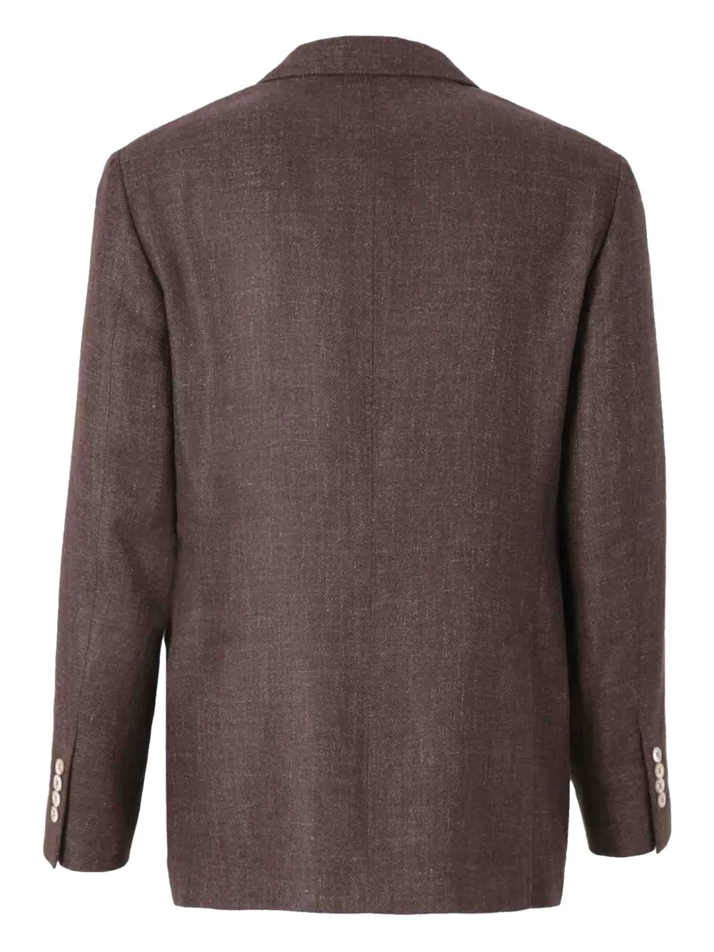 Brunello Cucinelli Blazer met enkele rij knopen - Bruin