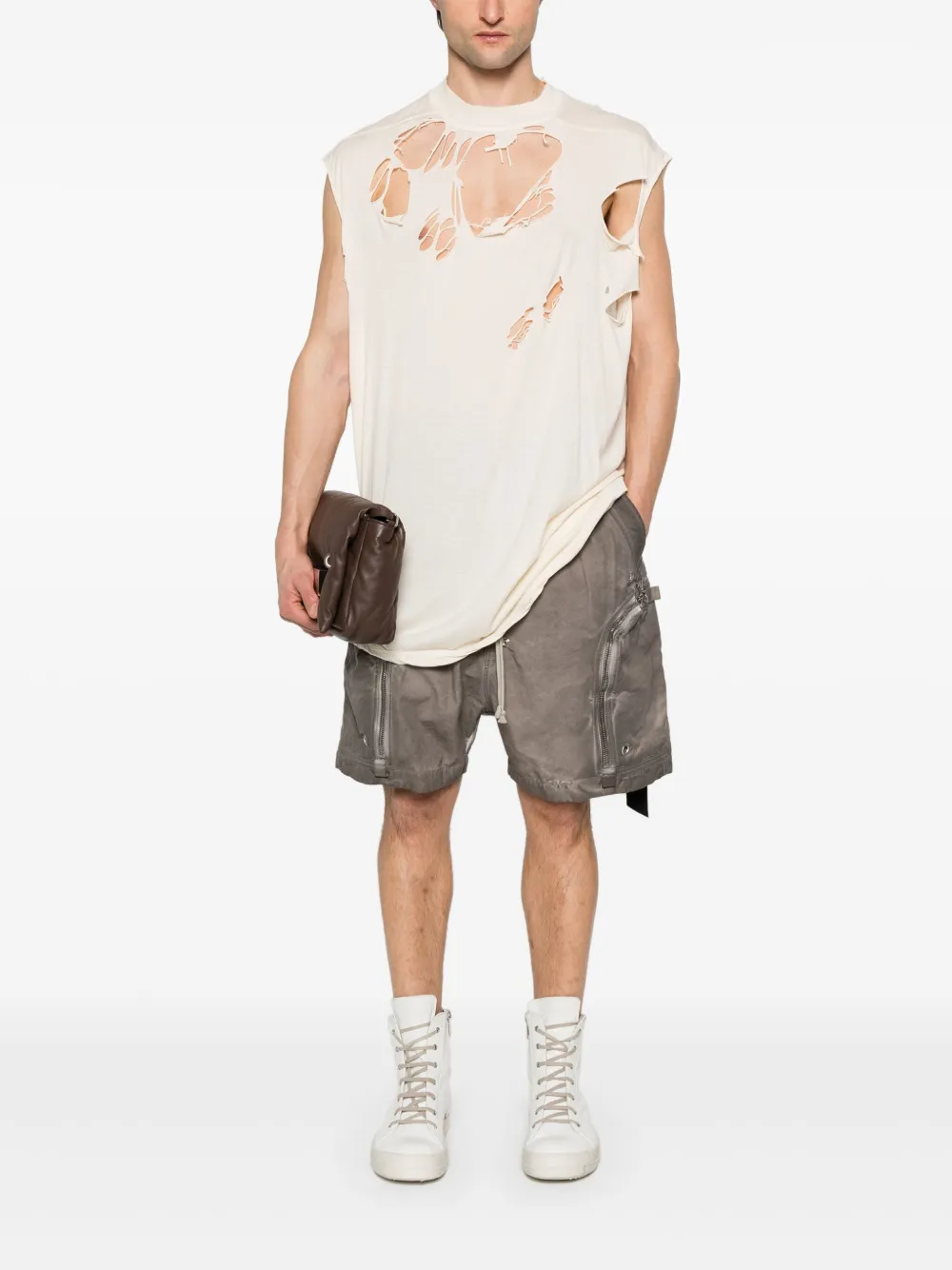 Rick Owens DRKSHDW Tarp tanktop - Beige