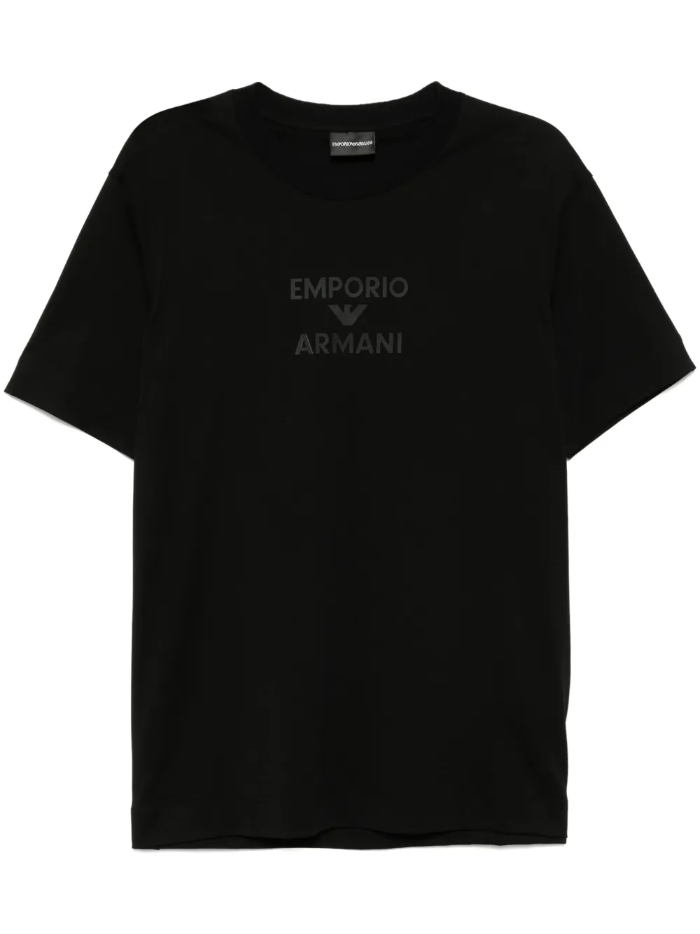 Emporio Armani T-shirt met logoprint Zwart