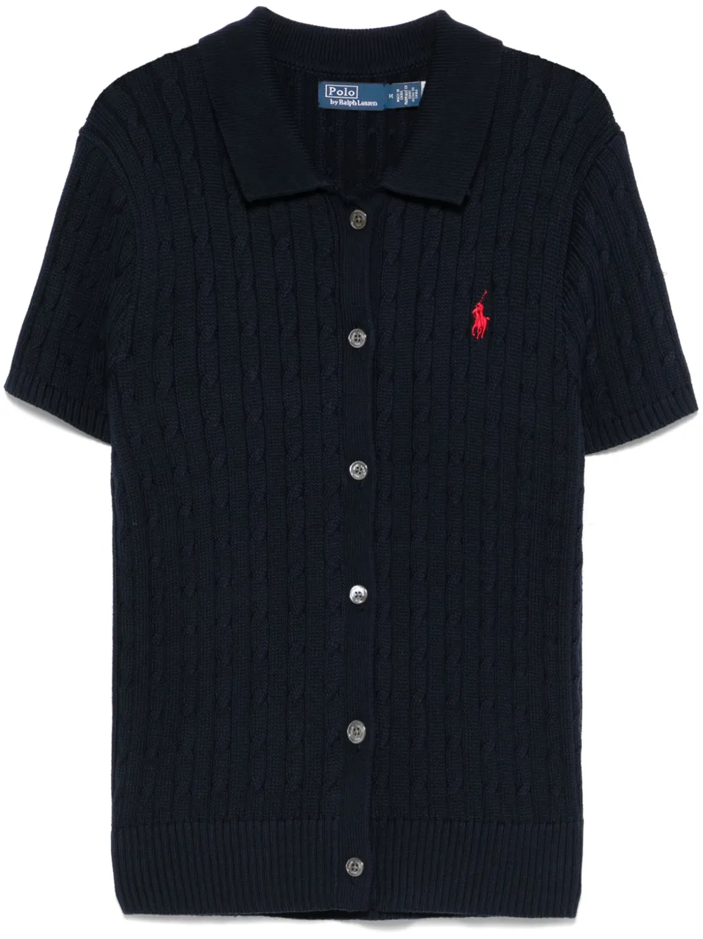 Polo Ralph Lauren Kabelgebreid poloshirt Blauw