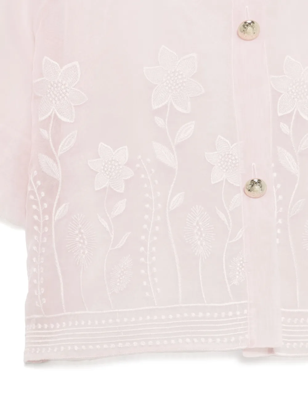 ELIE SAAB JUNIOR Organza jack met borduurwerk Roze