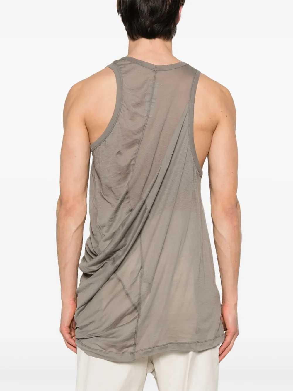 Rick Owens Anthem Tank Top In Grey