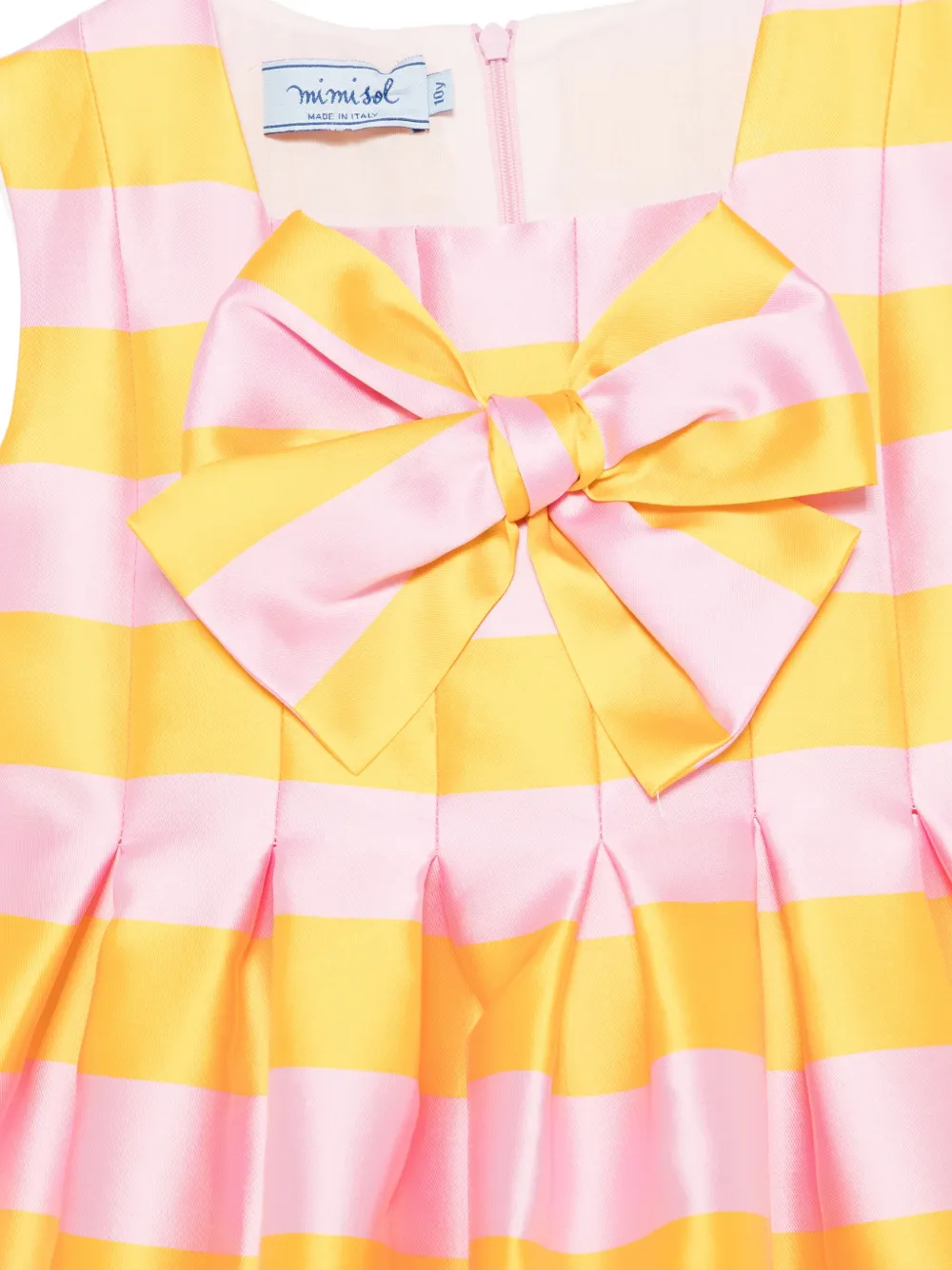 Mi Sol Jurk met strikdetail Roze