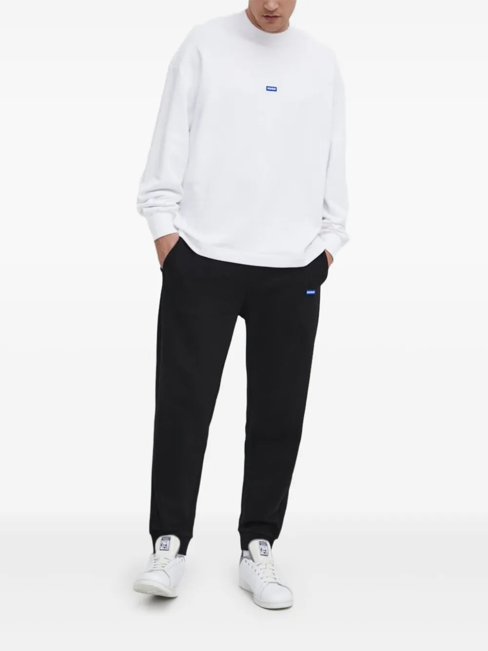 HUGO logo-patch sweatshirt | White | Image 1
