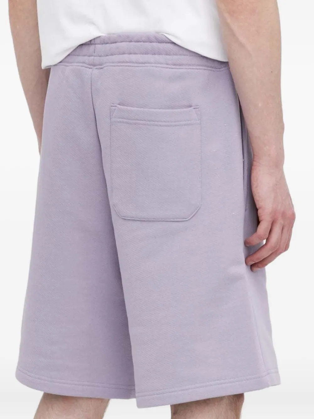 HUGO Nomario shorts met logoprint en trekkoord Paars