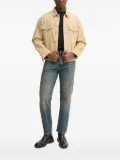 HUGO logo-patch denim jacket - Neutrals