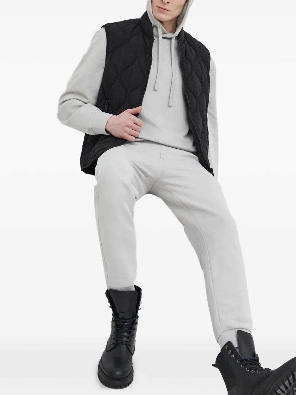 HUGO quilted zip gilet | Waistcoats & Gilets | Image 2