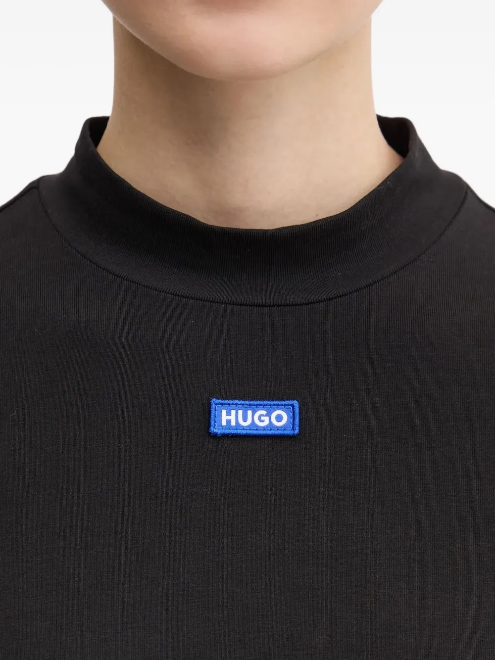 HUGO Jurk met lange mouw Zwart