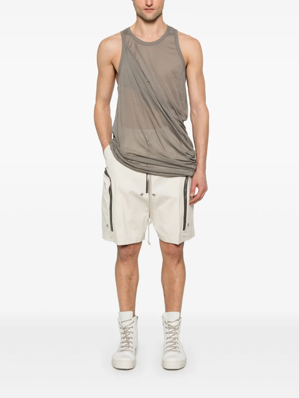 Rick Owens Bauhaus Bela shorts - Wit