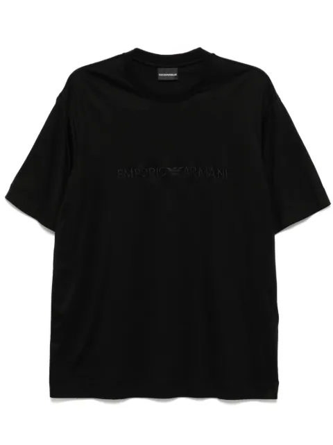 Emporio Armani logo-embroidered t-shirt