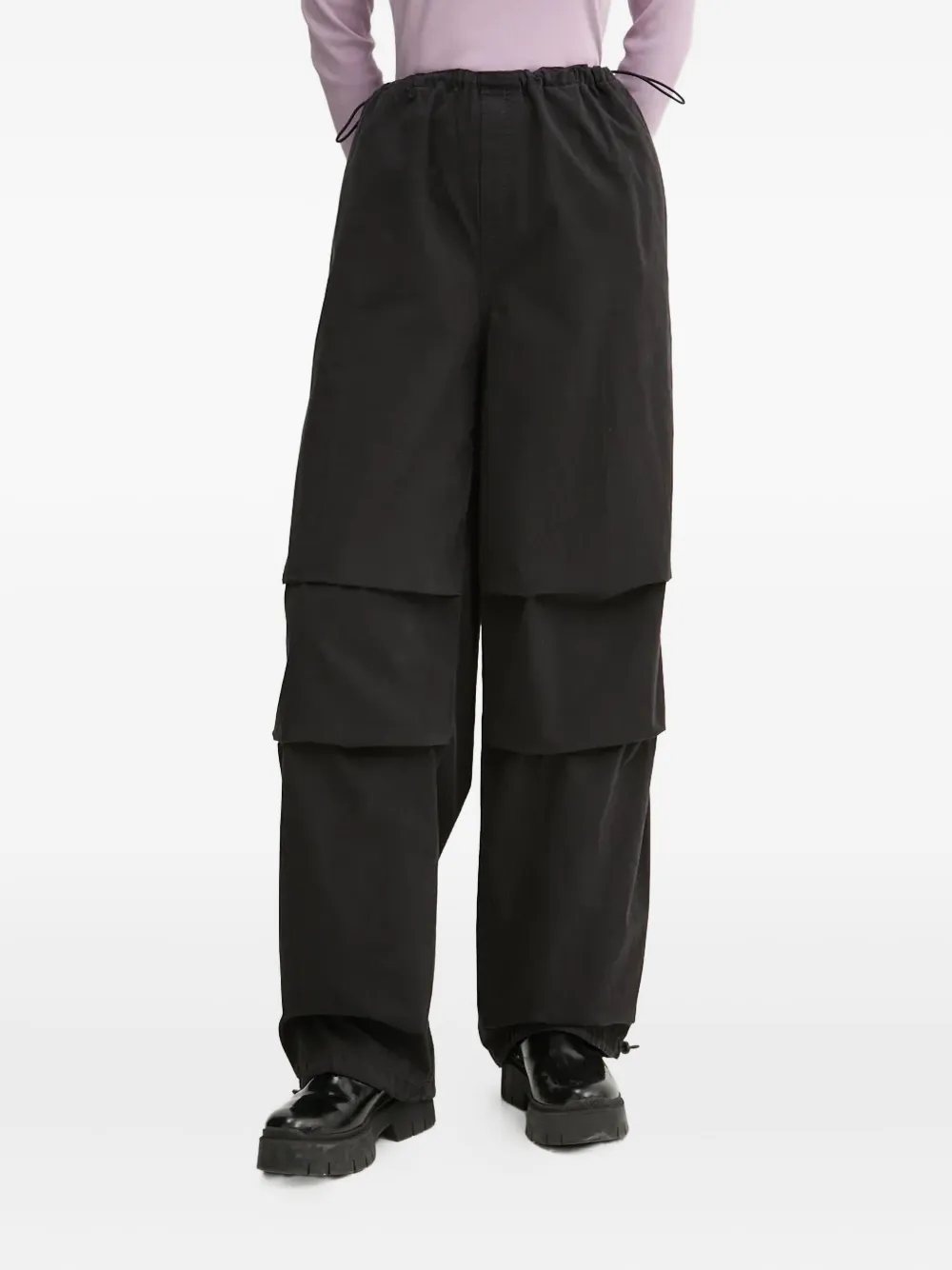 HUGO drawstring cargo trousers | Black | Image 1